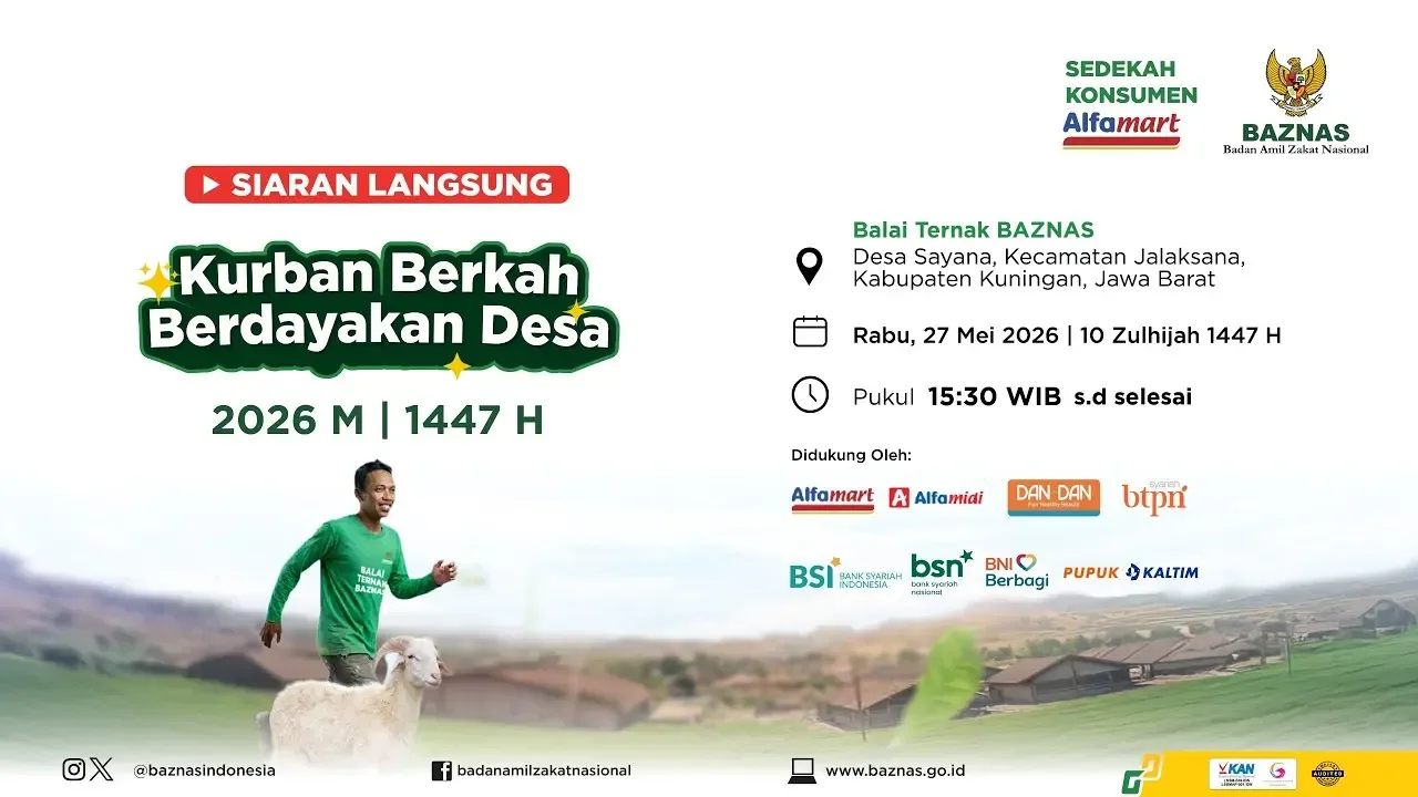 Dorong Kemandirian Ekonomi, BAZNAS Luncurkan Program Kurban Berkah Berdayakan Desa 2026 di 103 Balai Ternak