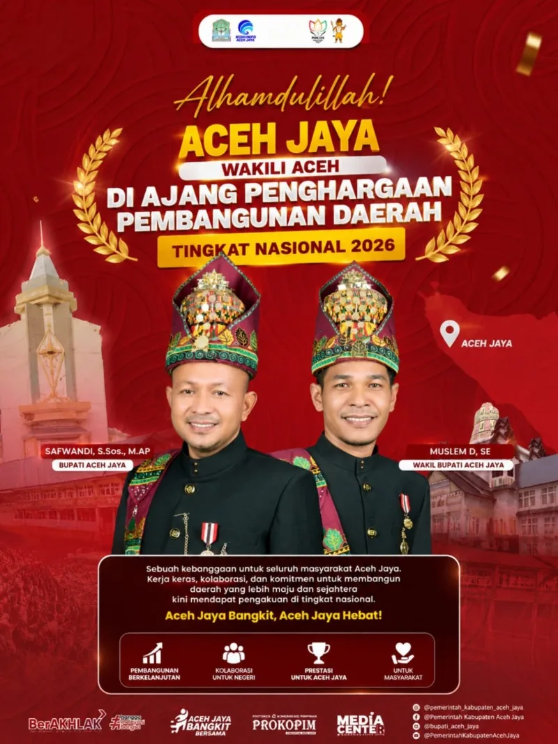 Sabet Predikat Terbaik, Aceh Jaya dan Kota Langsa Wakili Serambi Mekah di PPD Nasional 2026