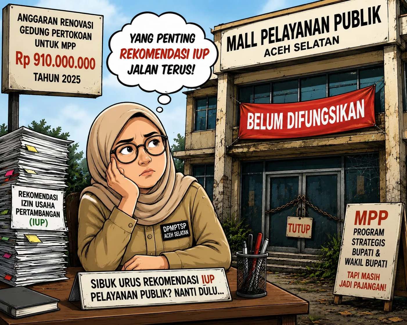 Mall Pelayanan Publik di Aceh Selatan yang Tak Kunjung Hadir
