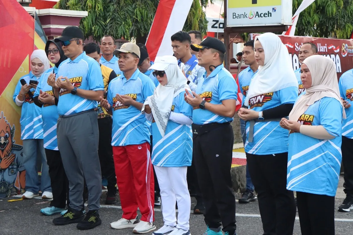 HUT ke-80 Bhayangkara, 5.000 Warga Padati Bhayangkara Run di Aceh Selatan