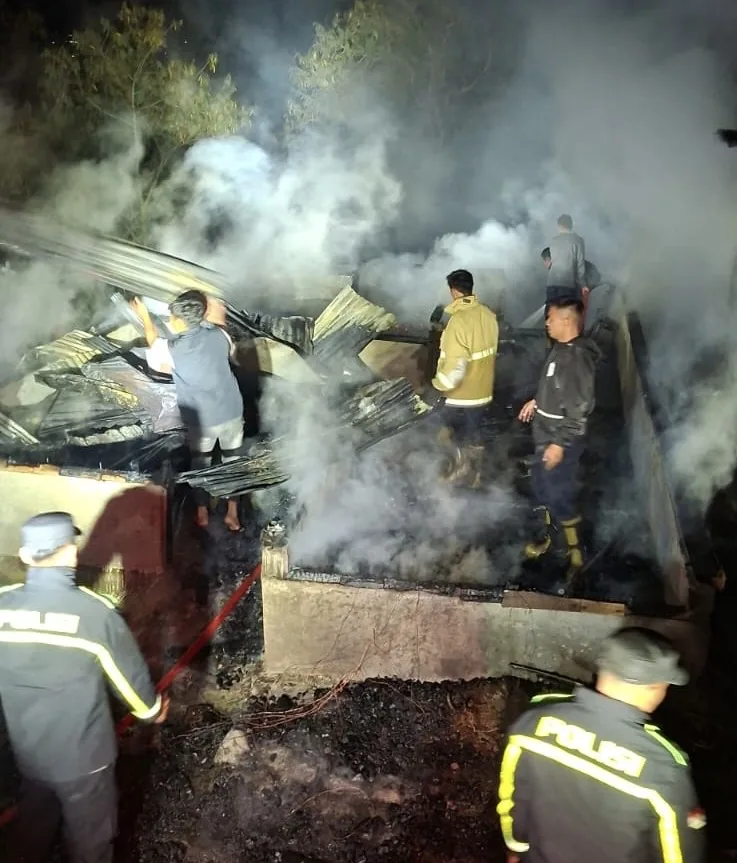 Satu Rumah di Aceh Tengah Ludes Terbakar, Satu Keluarga Mengungsi