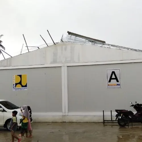 Diterjang Angin Kencang, 8 Huntara di Aceh Utara Luluh Lantak