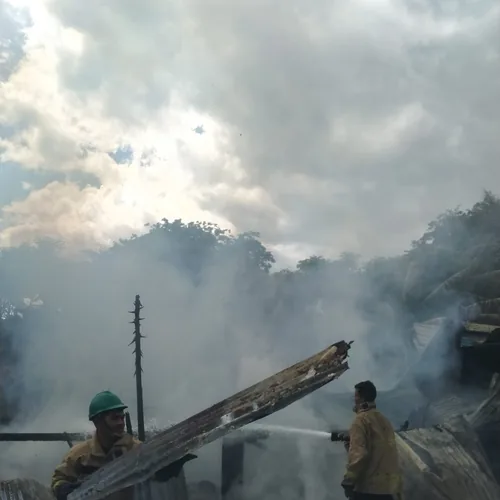 Rumah Kosong Milik Jemaah Haji di Aceh Besar Terbakar