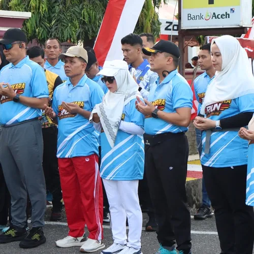 HUT ke-80 Bhayangkara, 5.000 Warga Padati Bhayangkara Run di Aceh Selatan